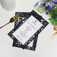 Recién llegado, diseño de corte láser, Programa de menú de cumpleaños de boda, programa de diseño de tarjeta