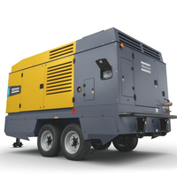Compresseur d'air Atlas Copco XAVS1000 Diesel 14 bar 200 psi 900cfm 25m3/min AtlasCopco XAVS 1000 Cfm Portable Haute Pression