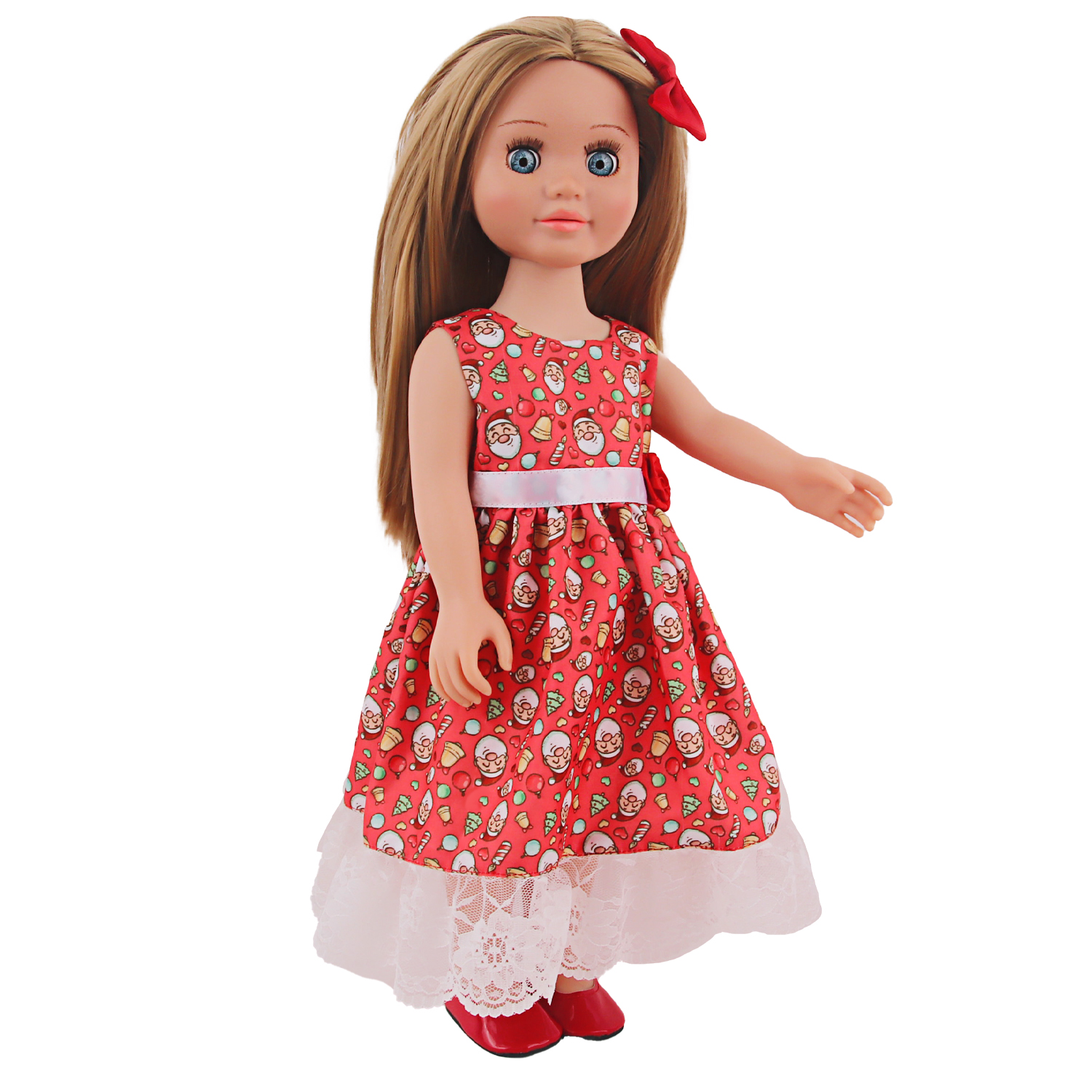 OEM ODM Custom 18 Inch American Doll Christmas Dress Red Santa Outfit with Lace Trim and Bow Wholesale| Alibaba.com OEM ODM Custom 18 Inch American Doll Christmas Dress Red Santa Outfit with Lace Trim and Bow Wholesale| Alibaba.com