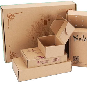 2021 Venta caliente personalizada plegable reciclado de papel artesanal caja marrón caja de cartón corrugado simple para envío - Product Image 1