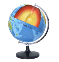 Globo Terráqueo de Plástico Versión 2026, con Regiones Administrativas, para Enseñanza de Geografía, Impresión de Alta Definición, Borrable y Escribible