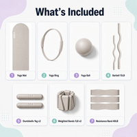 Kit d'entraînement esthétique multifonctionnel OEM pour la maison avec outils de fitness personnalisés pour Pilates et Yoga