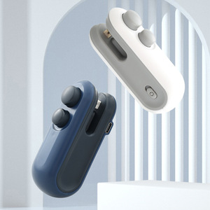 Mini Portable Sealing <b>Clip</b> Heat Sealing For Plastic Bags Easy To Operate White And Dark Blue - Product Image 1