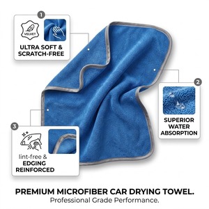 Asciugamano in <span class=keywords><strong>Microfibra</strong></span> Spessa 40x40cm ad Asciugatura Rapida per Lavaggio Auto, Best Seller per Esportazione Mondiale - Product Image 6
