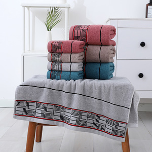 Serviette de bain de haute qualité luxe personnalisé épais moelleux doux éponge salle de bain bain bain 100% coton ensembles de serviettes de bain - Product Image 2
