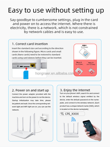 Hongnaer Châu Á Châu Phi Châu Âu Trong Nhà Khu Vực Lớn Wifi Bảo Hiểm Dài Phạm Vi 4G LTE <span class=keywords><strong>Router</strong></span> Nhà Wifi Không Dây 4G 5G Sim Thẻ 4G <span class=keywords><strong>Router</strong></span> - Product Image 4