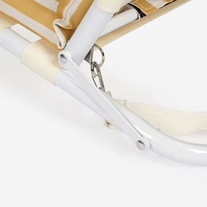 <b>Low</b> Profile Heavy Duty Lightweight Portable <b>Beach</b> <b>Chair</b> with Sand Seat Padding Iron Frame - Product Image 3