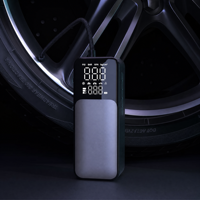 Compresseur d'air portable pour pneus, batterie rechargeable 4500mAh, 150PSI, 11.1V, arrêt automatique, lumière LED d'urgence