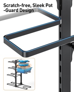 Metall-Eisen-Organizer für Töpfe und Pfannen, platzsparend, <span class=keywords><strong>21</strong></span> Zoll Höhe, 120 Pfund Tragkraft - Product Image 6