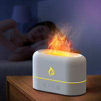 Hxtc88 humidificateurs à minuterie d'arrêt automatique silencieux 7 couleurs flamme de feu Usb petite petite table portable diffuseurs d'aromathérapie d'huile essentielle