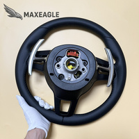 Volant en cuir et fibre de carbone de haute qualité pour Porsche Panamera Cayenne Boxster 911 997 958 957 971 970 981 718