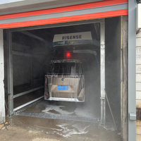 Machine de lavage de voitures électrique automatique sans contact de haute qualité - Système de lavage de voitures commercial sans brosse et sans danger pour la peinture, idéal pour les stations-service