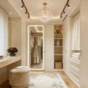 Diseño de Armario de Pared para Dormitorio de Alta Gama Balom - Estilo de Lujo Francés y Almacenamiento Abierto, Perfecto para Interiores de Primera Clase - Product Image 2