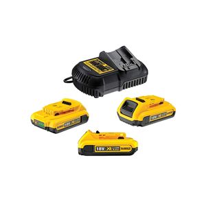Kit de Inicio con Batería DeWalt 18V XR 2.0Ah, 3 Baterías y Cargador Incluidos - Product Image 1