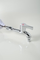 Meilleur prix Long cou bavoir robinet robinet 12cm simple eau froide épaissi pour cuisine et salle de bain utilisation de la Machine à laver