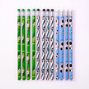 Juego de Lápices Escolares Kawaii con Diseño de Fútbol, con Borrador, para Estudiantes y Niños - Product Image 1