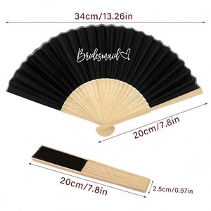 Éventail pliable compact personnalisé avec logo et marque imprimés pour événements d'entreprise, célébrations de vacances et décoration de mariage - Product Image 5