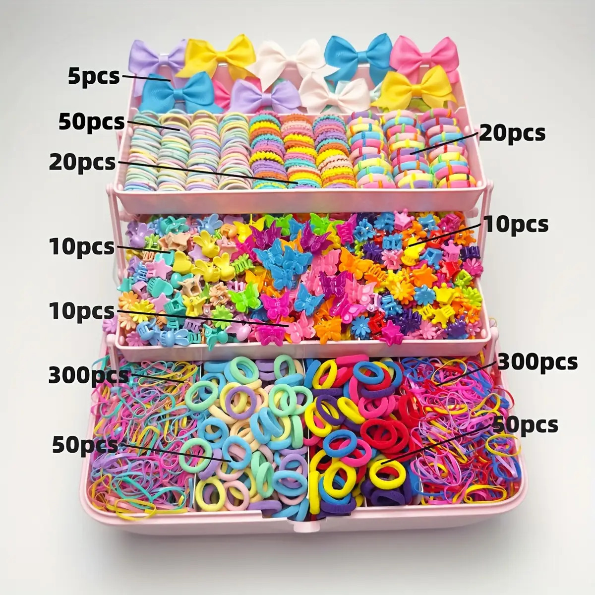 Ensemble de 825 pièces, emballé en sachet individuel.