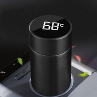 El mejor precio, termo con pantalla de temperatura LED Digital de acero inoxidable de 500ml, botella de agua térmica, termo inteligente