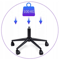 Chaise de bureau ergonomique moderne et commerciale avec rotation à 360 degrés, réglage en hauteur et inclinaison pour les réunions de bureau et les études
