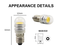 1,5 W E10 ba9s llevó el bulbo de MINI de lámpara indicador luz 3V 6V 12V 24V 36V 48V 60V 72V 6-28V 36V-130V AC/DC 110V 230V