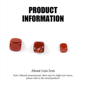 Cristal de guérison roulant de style Feng Shui en pierre polie <span class=keywords><strong>cornaline</strong></span> rouge pour poisson pour l'aménagement paysager du réservoir et la mascotte - Product Image 3