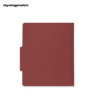 Dossiers de classification rouges durables à 2 broches standard pour organiser les rapports de bureau papier et les fichiers clients juridiques