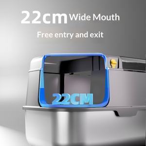 Bac à litière pour chat adulte le plus vendu à l'international, extra-large, style couloir, fermé et pliable, vente en gros - Product Image 4