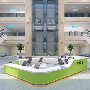 Balcão de Recepção Hospitalar, Balcão de Recepção Médica, Estação de Enfermagem de Clínica, Balcão de Recepção em Aço Inoxidável com Design Personalizado - Product Image 4