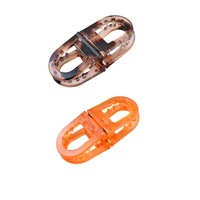 Pince à cheveux magnétique ronde motif écaille de tortue, accessoire capillaire minimaliste, clip sans pli pour coiffure quotidienne
