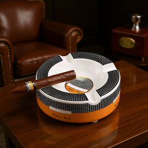 Cenicero de Cerámica Redondo para Cigarros, con Capacidad para 4 Cigarros, Accesorio para Fumar en Casa - Product Image 2