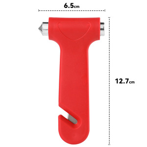 Martillo de Emergencia Rojo de Acero Inoxidable de 73 g, Herramienta para Romper Ventanas de Automóviles - Product Image 5
