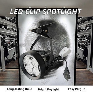 Điện thoại di động hoạt động nền quần áo loạt cửa hàng đồ trang sức triển lãm Tủ Bảng Đèn tại chỗ PAR30 bóng đèn 6000K <span class=keywords><strong>LED</strong></span> Clip Spotlight - Product Image 4