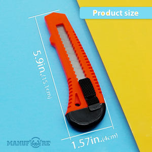 قلم رصاص القاطع خلفيات المفاجئة قبالة السكاكين 18 مللي متر 60 # الكربون الصلب سكّين متعدّد الاستخدامات - Product Image 4