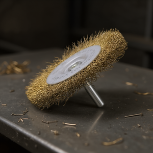 แปรงลวดพร้อมก้าน 70x8 มม. ขนแปรงเหล็ก ก้านขนาด 6 มม. ความเร็ว 4500 รอบต่อนาที เครื่องมือขัดถู - Product Image 3