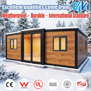 Maison préfabriquée sécurisée en conteneur de 40 pieds ou 20 pieds, extensible, 5 chambres, construction de maison pliable préfabriquée, <span class=keywords><strong>immobilier</strong></span> - Product Image 2