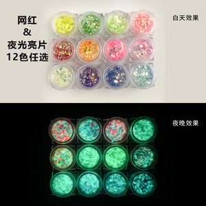 Polvo Fluorescente que Brilla en la Oscuridad para Uñas, Resina Epoxi, Pigmento Luminoso de Larga Duración para Manicura, Venta al Por Mayor - Product Image 2