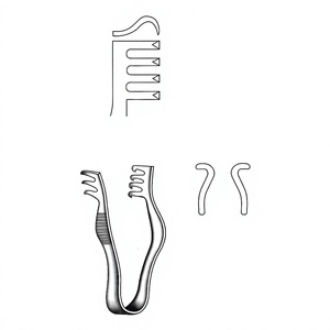 Retractor Autoajustable Finsen de 7 cm (2¾ Pulgadas) y 12 mm, Retractor Quirúrgico Reutilizable de Acero Inoxidable con Punta Roma, Instrumento Médico - Product Image 1