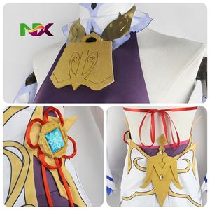 Disfraz de Cosplay de <span class=keywords><strong>Ganyu</strong></span> de Genshin Impact, Tela Jacquard, Traje de Gan Yu, Mono, Peluca para Cosplay de Anime, Conjunto Completo de <span class=keywords><strong>Ganyu</strong></span> - Product Image 3