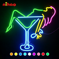 NIHAO Sans MOQ Enseigne néon en acrylique Logo personnalisé Expédition rapide pour les startups de bars
