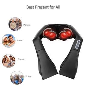 Dispositivo de masaje de cuello 6D masajeador de cuello Shiatsu de columna Cervical con calefacción infrarroja - Product Image 4