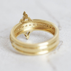 Anello Triangolare Elegante in Stile Francese, Gioiello Minimalista alla Moda per Donne - Product Image 5