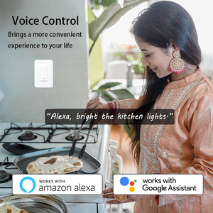 110 voltios 1 banda Nueva Pared de casa inteligente estilo americano temporizador de luz 3 vías WiFi tuya interruptor de pared ETL estándar de EE. UU. - Product Image 4