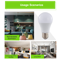 Ampoule LED à courant constant à haute luminosité pour usage domestique, culot E27, baïonnette, plastique recouvert d'aluminium