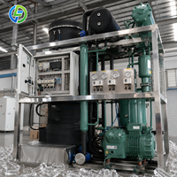 Machine à glace en tubes 1 tonne monophasée, machine à glace en tubes compacte 5 tonnes