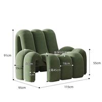Chaise araignée style nordique, nouvelle tendance, vente chaude, mobilier moderne pour hôtel, maison, chambre à coucher, salon, détente, tissu, salon