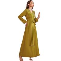 Lignes Dubai Islamique Égyptienne Abaya Mode Marokkanische Caftans Femme Caftan Robe Femme Abaya