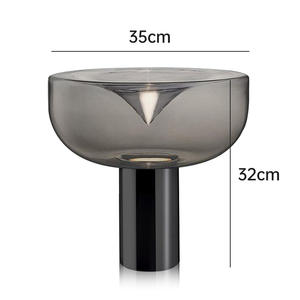 Nouveau design chambre chevet décoration géométrique lampe de table Lire Hôtel chambre moderne Led lampe de table - Product Image 5