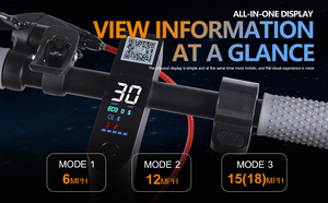 Monopattino Elettrico <span class=keywords><strong>a</strong></span> Due Ruote, Motore 350W, Batteria al Litio 7.8AH/10.4AH, Display Digitale con App, Velocità Massima 25km/h, Pieghevole, Impermeabile, Full <span class=keywords><strong>D</strong></span> 8 - Product Image 4
