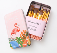 Pinceaux de maquillage avec logo personnalisé kit de quantité minimale de commande basse pinceaux pour le maquillage ensemble de pinceaux de maquillage professionnels en ABS pour cheveux naturels marque privée